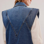 Oleva Denim Vest back