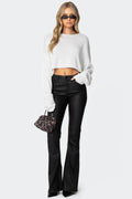 Oleva Leather Flare front