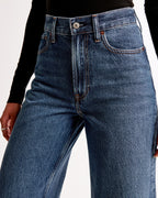 Oleva Aria Wide-Leg Dark Blue back