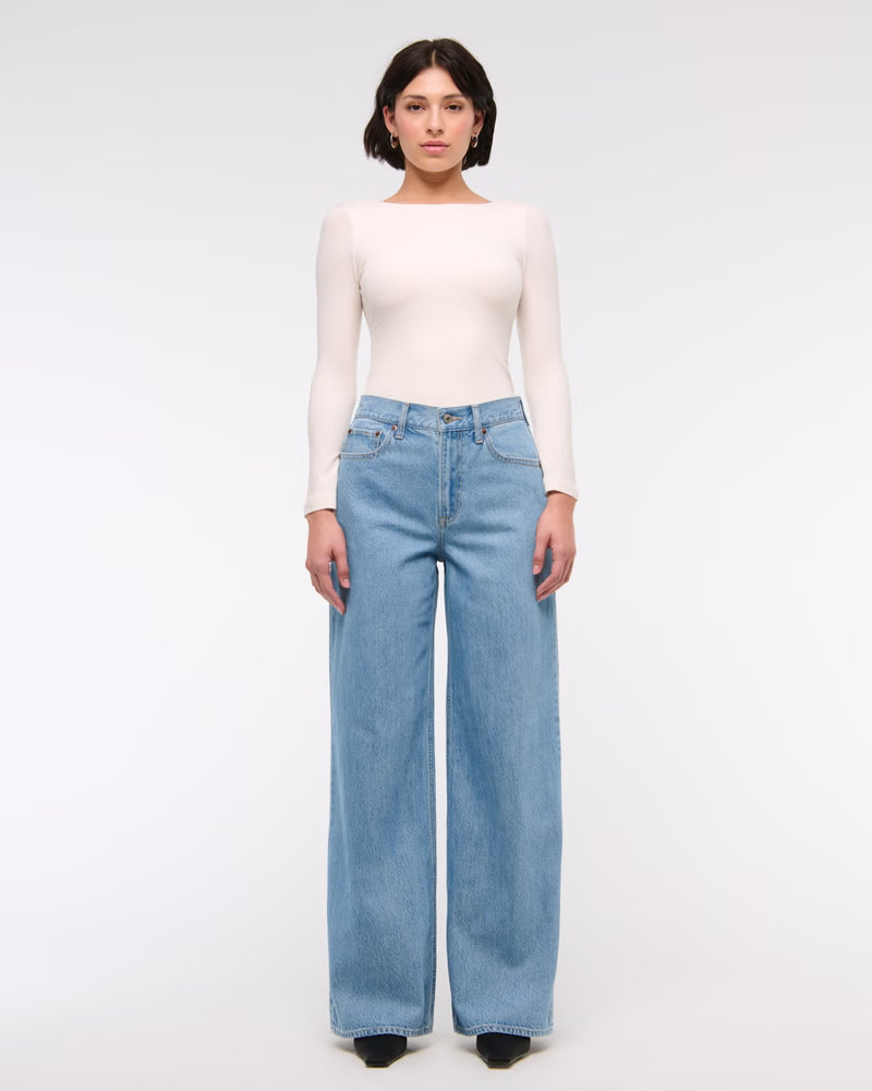 Oleva Aria Wide-Leg Light Blue front