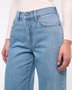Oleva Aria Wide-Leg Light Blue back