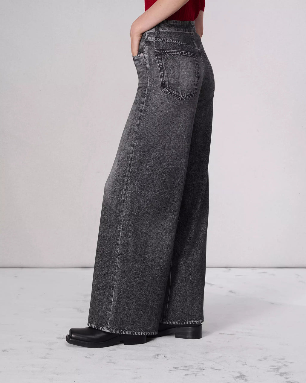 Oleva Wide-Leg Black side