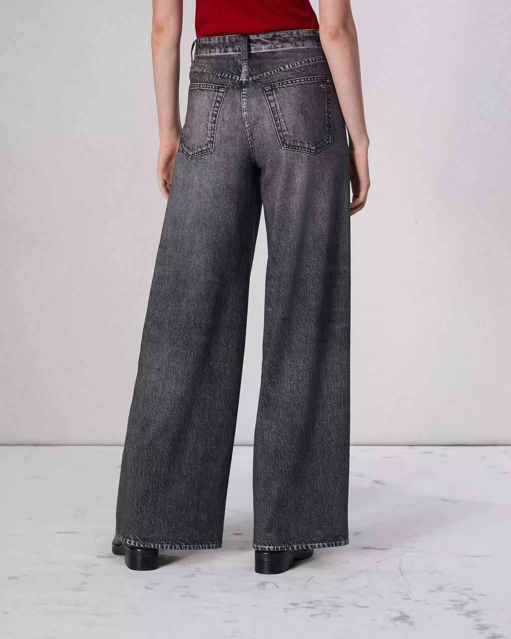 Oleva Wide-Leg Black back