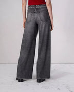 Oleva Wide-Leg Black back