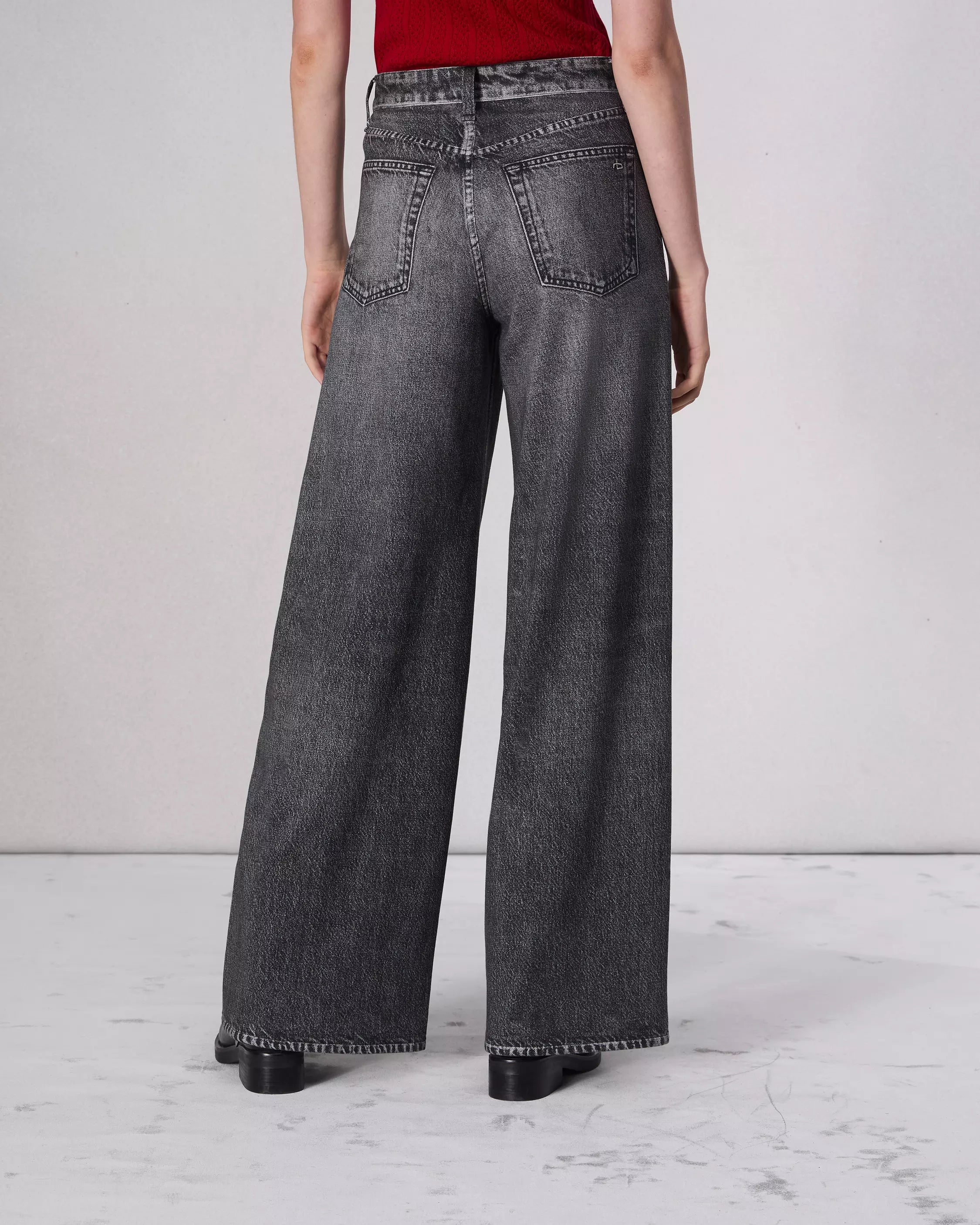Oleva Wide-Leg Black back