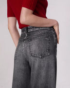 Oleva Wide-Leg Black detail
