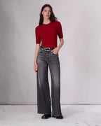 Oleva Wide-Leg Black styled