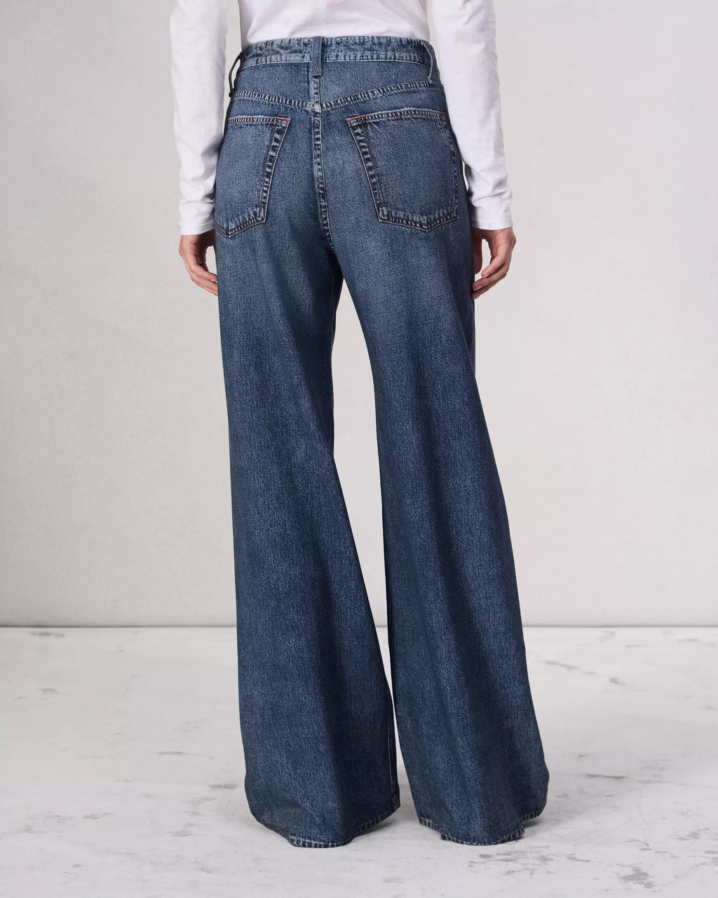 Oleva Wide-Leg Navy back