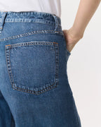 Oleva Wide-Leg Navy detail