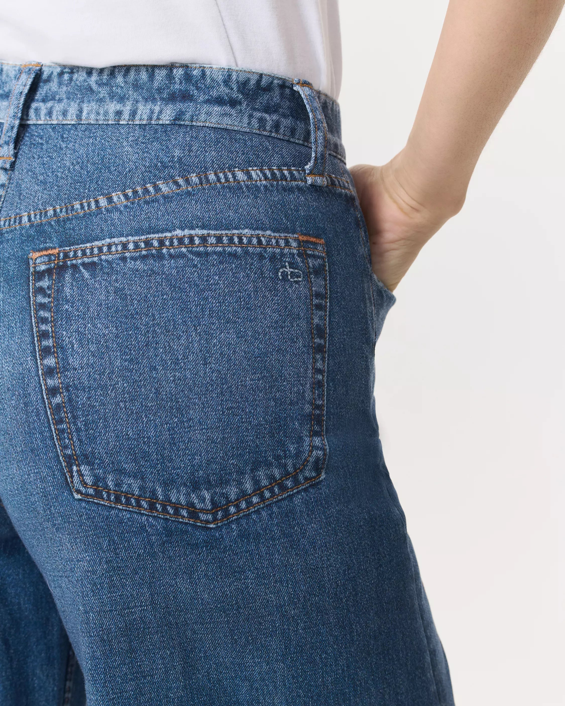 Oleva Wide-Leg Navy detail