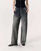 Oleva Sweat Jean Two-Stripe Black front