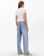 Oleva Sweat Jean Two-Stripe Blue lifestyle