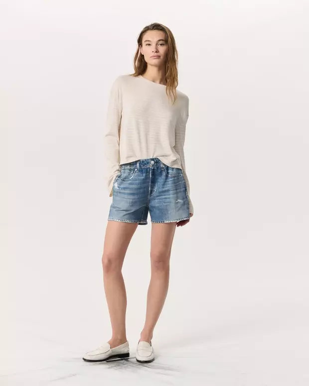 Oleva Denim Sweatshorts front