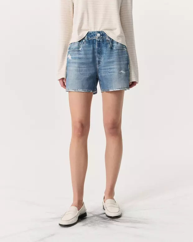 Oleva Denim Sweatshorts back
