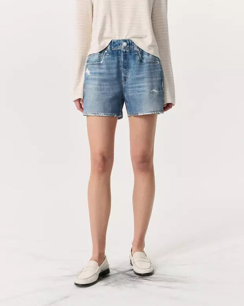 Oleva Denim Sweatshorts back