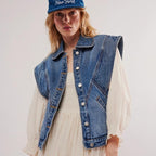 Oleva Denim Vest front