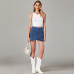 Oleva Jean Skorts pocket