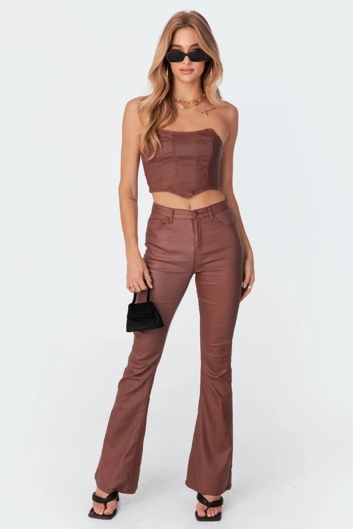 Oleva Leather Flare summer styled